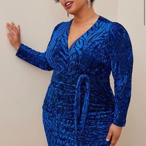 Torrid Blue Velvet dress.
